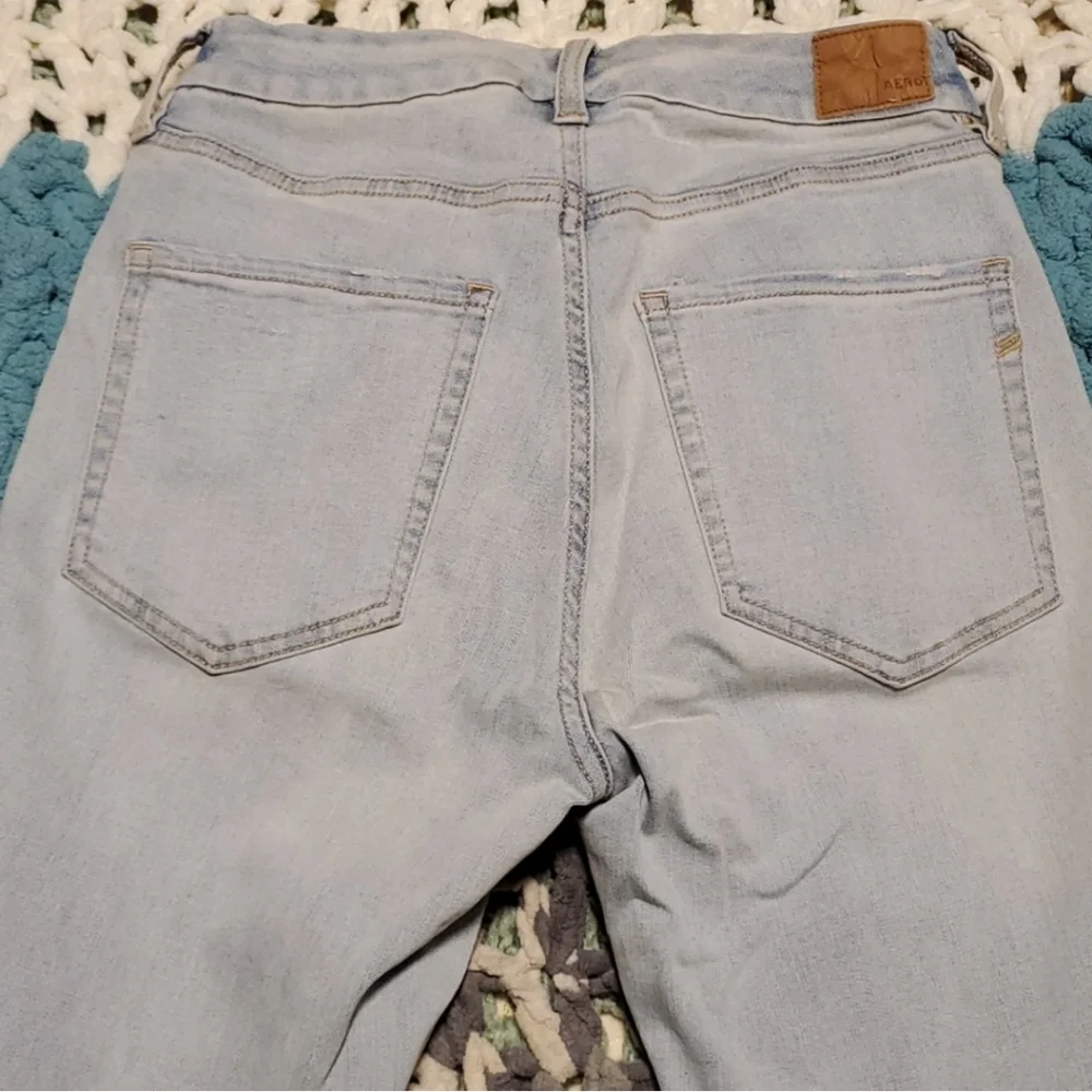 Aeropostale Distressed High Rise Curvy Jeggings Woman's Size 6 NWOT